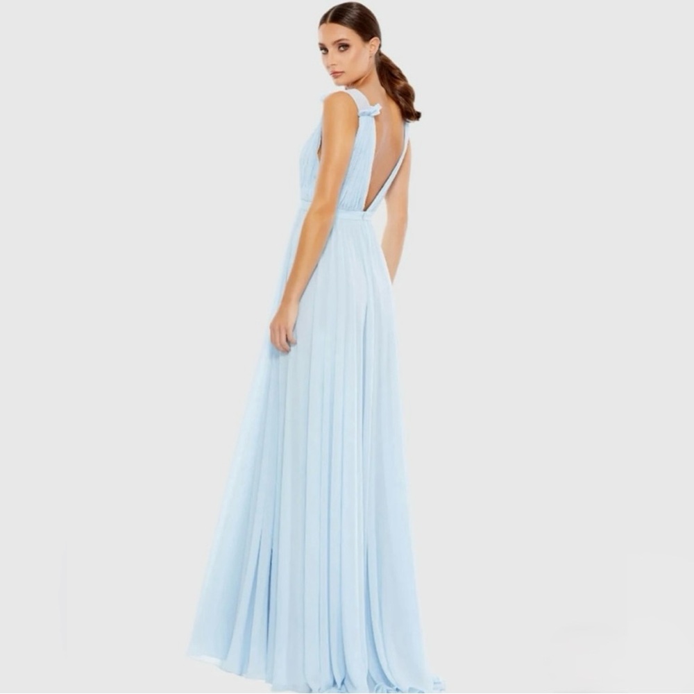 Mac Duggal Light Blue Maxi Dress - Picture 2 of 3